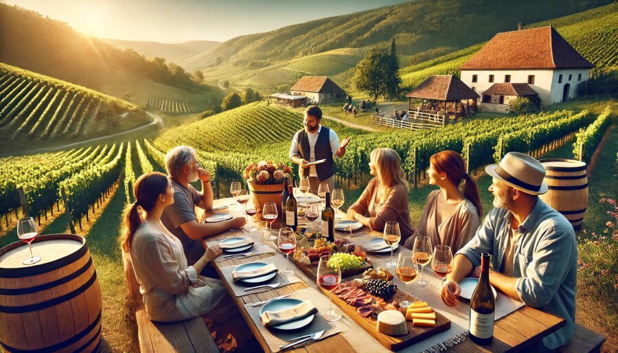 cata de vinos cerca de Bucarest