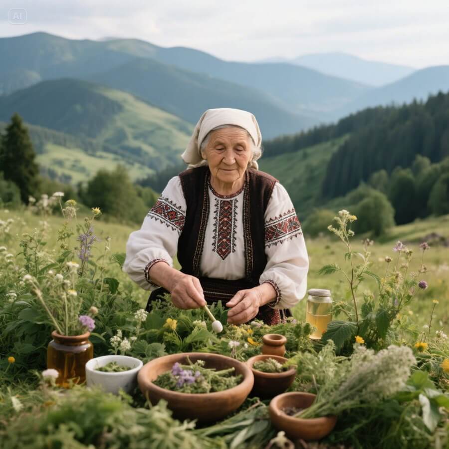 hierbas medicinales en Rumanía